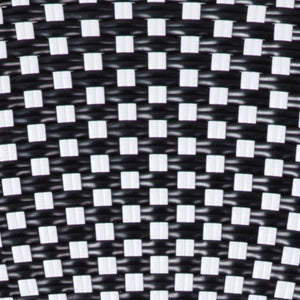 English Elm Commercial Grade Indoor/Outdoor Commercial French Bistro 31.5" Table, and White PE Rattan, Glass Top with 4 Stack Chairs