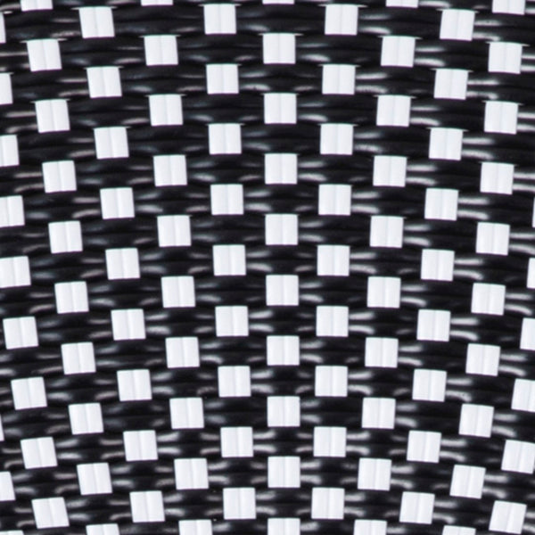 English Elm Commercial Grade - Set of 2 Stackable Indoor/Outdoor French Bistro 30" High Barstools, Commercial Grade, /White and Bamboo Finish