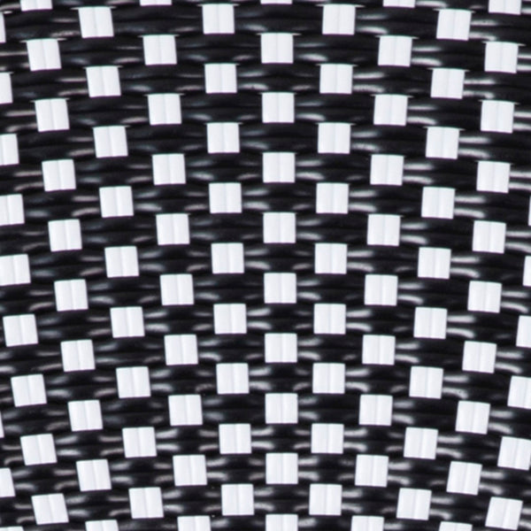 English Elm Commercial Grade Stackable Indoor/Outdoor French Bistro 26" High Counter Height Stool, Commercial Grade, /White and Bamboo Finish