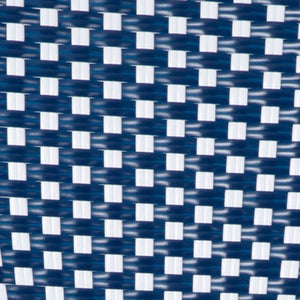 English Elm Commercial Grade - Set of 2 Stackable Indoor/Outdoor French Bistro 26" High Counter Height Stools, Commercial Grade, Navy/White and Bamboo Finish