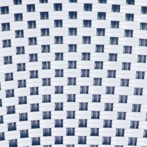 English Elm Commercial Grade - Set of 2 Stackable Indoor/Outdoor French Bistro 30" High Barstools, Commercial Grade, White/Navy and Bamboo Finish