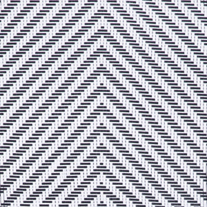 English Elm Commercial Grade Indoor/Outdoor Commercial French Bistro Stacking Chair, /White Textilene Back and Seat, Bamboo Print Aluminum Frame in Light Natural