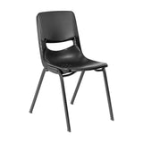 English Elm Commercial Grade Heavy-Duty Flex Comfort Classroom Stack Chair with Powder-Coated Frame and Ergonomic Back and Seat