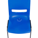 English Elm Commercial Grade Heavy-Duty Flex Comfort Classroom Stack Chair with Powder-Coated Frame and Ergonomic Back and Seat