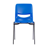 English Elm Commercial Grade Heavy-Duty Flex Comfort Classroom Stack Chair with Powder-Coated Frame and Ergonomic Back and Seat