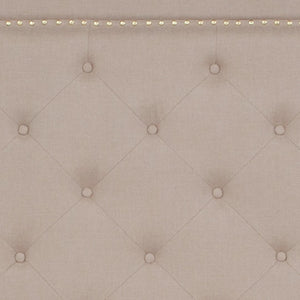 English Elm Full Size Tufted Upholstered Platform Bed in Fabric with 10 Inch CertiPUR-US Certified Pocket Spring Mattress