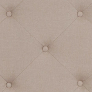 English Elm Twin Size Tufted Upholstered Platform Bed in Fabric with Pocket Spring Mattress