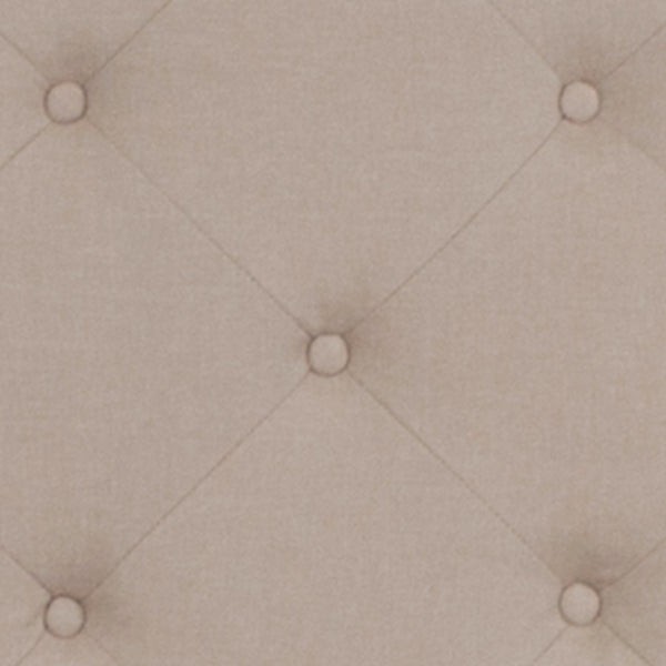 English Elm Twin Size Tufted Upholstered Platform Bed in Fabric with Pocket Spring Mattress