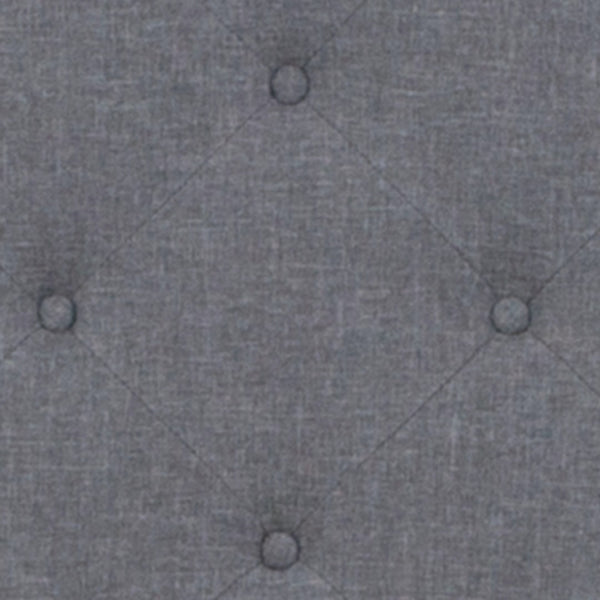 English Elm Twin Size Tufted Upholstered Platform Bed in Fabric with Pocket Spring Mattress