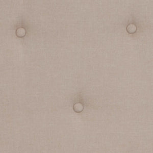 English Elm Twin Size Tufted Upholstered Platform Bed in Fabric with Memory Foam Mattress