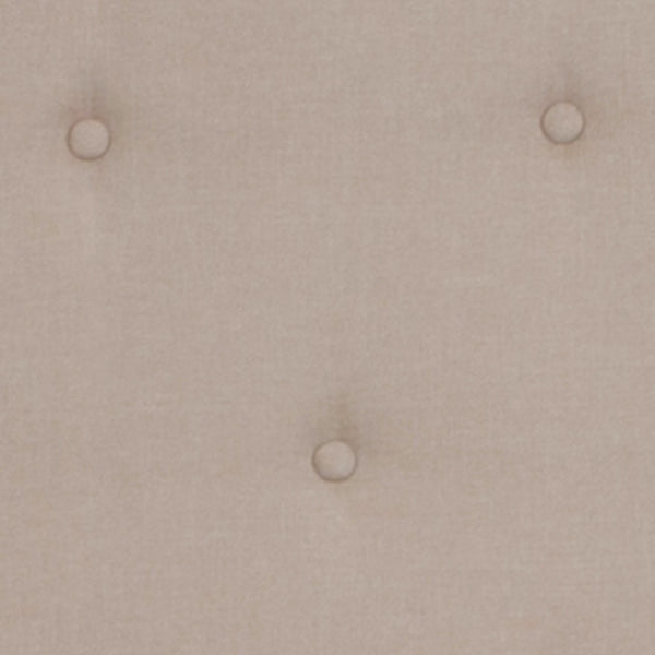 English Elm Twin Size Tufted Upholstered Platform Bed in Fabric with Memory Foam Mattress