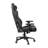 English Elm Commercial Grade Ergonomic High Back Adjustable Gaming Chair with 4D Armrests, Headrest Pillow, and Adjustable Lumbar Support, Black with Stitching