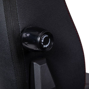 English Elm Commercial Grade Ergonomic High Back Adjustable Gaming Chair with 4D Armrests, Headrest Pillow, and Adjustable Lumbar Support, Black with Stitching