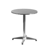 English Elm Commercial Grade 23.5'' Round Indoor-Outdoor Table with Base