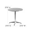 English Elm Commercial Grade 27.5'' Round Indoor-Outdoor Table with Base