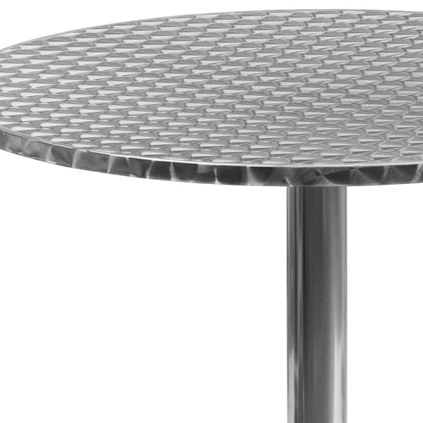 English Elm Commercial Grade 27.5'' Round Indoor-Outdoor Table with Base