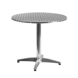 English Elm Commercial Grade 31.5'' Round Indoor-Outdoor Table with Base