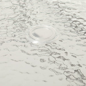 English Elm Commercial Grade 31.5" x 55" Bronze Rectangular Tempered Glass Metal Table with Umbrella Hole