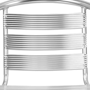 English Elm Commercial Grade Heavy Duty Commercial Indoor-Outdoor Restaurant Stack Chair with Triple Slat Back