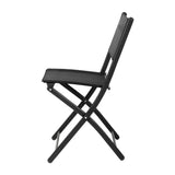 English Elm Commercial Grade - Set of 2 Commercial Grade Indoor/Outdoor Folding Chairs with Flex Comfort Material Backs and Seats and Metal Frames