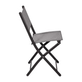 English Elm Commercial Grade - Set of 2 Commercial Grade Indoor/Outdoor Folding Chairs with Flex Comfort Material Backs and Seats and Black Metal Frames