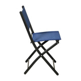 English Elm Commercial Grade - Set of 2 Commercial Grade Indoor/Outdoor Folding Chairs with Flex Comfort Material Backs and Seats and Black Metal Frames