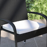 Outdoor Patio Chair Cushion, Weather-Resistant Removable Cover with 1.25