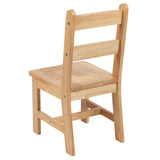 English Elm Kids Solid Hardwood Table and Chair Set for Playroom, Bedroom, Kitchen - 3 Piece Set -