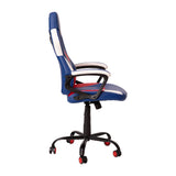 English Elm Commercial Grade Ergonomic PC Office Computer Chair - Adjustable Red & Designer Gaming Chair - 360° Swivel - Red Dual Wheel Casters