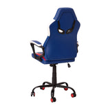 English Elm Commercial Grade Ergonomic PC Office Computer Chair - Adjustable Red & Designer Gaming Chair - 360° Swivel - Red Dual Wheel Casters