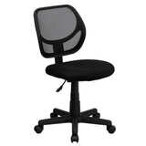 English Elm Commercial Grade Low Back Mesh Swivel Task Office Chair with Curved Square Back