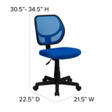 English Elm Commercial Grade Low Back Mesh Swivel Task Office Chair