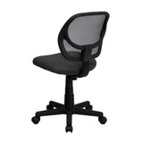 English Elm Commercial Grade Low Back Mesh Swivel Task Office Chair with Curved Square Back