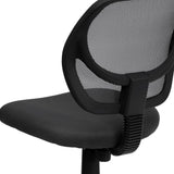 English Elm Commercial Grade Low Back Mesh Swivel Task Office Chair with Curved Square Back