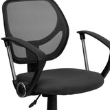 English Elm Commercial Grade Low Back Mesh Swivel Task Office Chair with Arms