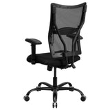 English Elm Commercial Grade Series Big & Tall 400 lb. Rated Mesh Executive Swivel Ergonomic Office Chair with Adjustable Arms