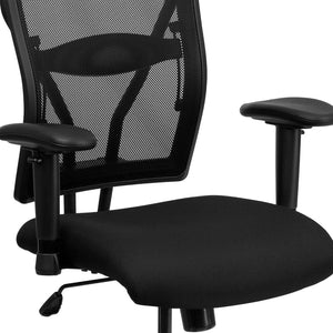 English Elm Commercial Grade Series Big & Tall 400 lb. Rated Mesh Executive Swivel Ergonomic Office Chair with Adjustable Arms