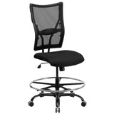 English Elm Commercial Grade Series Big & Tall 400 lb. Rated Mesh Ergonomic Drafting Chair