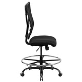 English Elm Commercial Grade Series Big & Tall 400 lb. Rated Mesh Ergonomic Drafting Chair