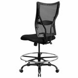 English Elm Commercial Grade Series Big & Tall 400 lb. Rated Mesh Ergonomic Drafting Chair