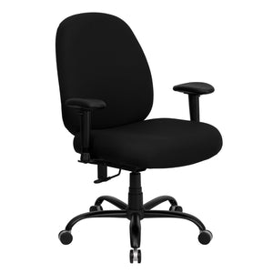 English Elm Commercial Grade Series Big & Tall 400 lb. Rated Fabric Executive Ergonomic Office Chair with Adjustable Back and Arms