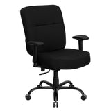 Commercial Grade Series Big & Tall 400 lb. Rated Rectangular Back Ergonomic Office Chair with Arms