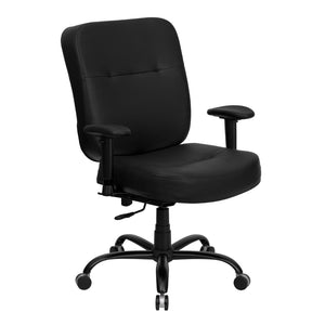 English Elm Commercial Grade Series Big & Tall 400 lb. Rated Executive Ergonomic Office Chair with Adjustable Arms