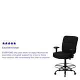 English Elm Commercial Grade Series Big & Tall 400 lb. Rated Rectangular Back Ergonomic Draft Chair with Adjustable Arms