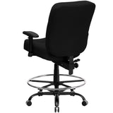 English Elm Commercial Grade Series Big & Tall 400 lb. Rated Rectangular Back Ergonomic Draft Chair with Adjustable Arms