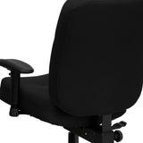 English Elm Commercial Grade Series Big & Tall 400 lb. Rated Rectangular Back Ergonomic Draft Chair with Adjustable Arms