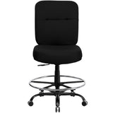 English Elm Commercial Grade Series Big & Tall 400 lb. Rated Ergonomic Drafting Chair with Rectangular Back