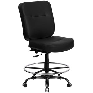 English Elm Commercial Grade Series Big & Tall 400 lb. Rated Ergonomic Drafting Chair