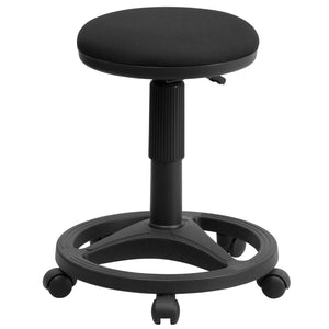 English Elm Commercial Grade Ergonomic Stool with Foot Ring