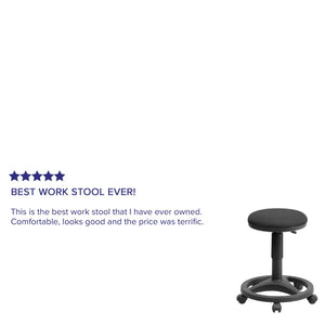 English Elm Commercial Grade Ergonomic Stool with Foot Ring